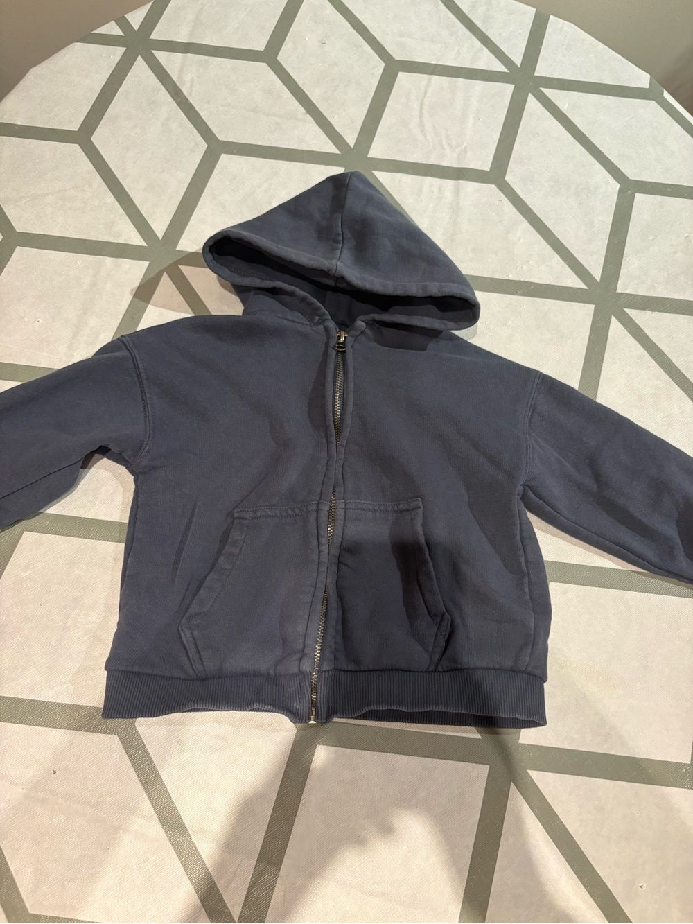 3/15$ Kids Navy Zip-Up Hoodie - Classic Hooded Sweatshirt